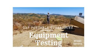 QRP CW and FT8 Portable Ops  Equipment Testing [upl. by Rockefeller]