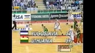 YugoslaviaLithuania9690Final02071995Eurobasket [upl. by Ariaic]