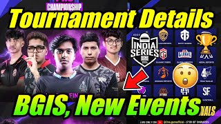 BGIS New Tournament Details 😮 Teams Date Timing 🔥 Soul Godl [upl. by Moina]