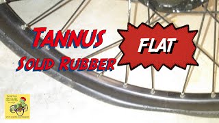 My Tannus Solid Rubber never flat tire is FLAT [upl. by Alpheus]