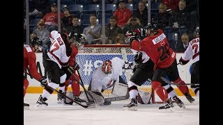 Team Canada  World Junior Selection vs Usports pregame and warmups  December 13 2017 [upl. by Odlabso]