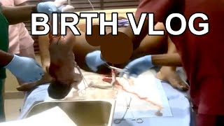 BIRTH VLOG  RAW amp REAL LABOR amp DELIVERY  Natural amp Unmedicated 40 Weeks [upl. by Blaise485]