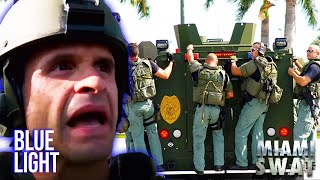 Miami SWAT Team Rides in Armored Beast to Confront HighStakes Crime Scene  Miami SWAT  Blue Light [upl. by Arelc]