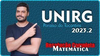 UNIRG 20232 Paraíso do Tocantins  Resolução Completa [upl. by Nonnag]