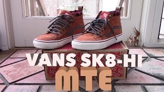 Vans Sk8Hi MTE quotGlazed Gingerquot On Feet [upl. by Neemsaj]