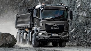 All New 2023 MAN TGS Dump truck  Test Drive [upl. by Ietta39]