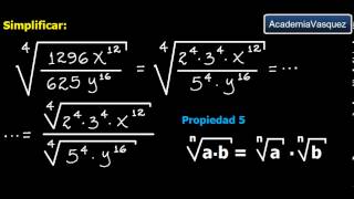 Radicación con Expresiones Algebraicas Ejercicio 3 [upl. by Annaierb]