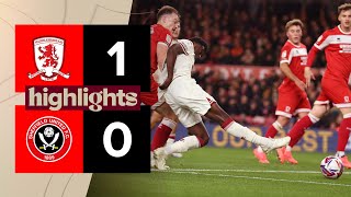 Middlesbrough 10 Sheffield United  EFL Championship highlights [upl. by Ethelinda]