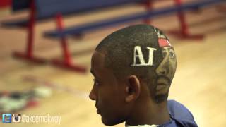 ALLEN IVERSON HAIRCUT DESIGN by AkeemAkway [upl. by Hepza]