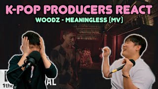 Musicians react amp review ♡ WOODZ  Meaningless 아무의미 MV [upl. by Ynos1]