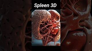 The Spleen Animation 3D shortvideo humananatomy anatomy humanbody science humanphysiology [upl. by Sukhum858]