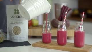 How to make a Purition Vegan Beetroot Smoothie  Recipe [upl. by Siramay]