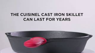 How to season a Cast Iron Skillet By Cuisinel [upl. by Oirogerg]