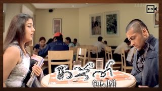 Ghajini Tamil Movie  Scenes  Nayanthara Meet Suriya At Coffee Shop [upl. by Chuck]