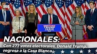 Con 277 VOTOS ELECTORALES Donald Trump regresa a la Casa Blanca [upl. by Peggie551]