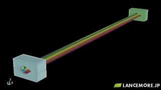 LSDYNA Sample Model No156 Analysis of Cable [upl. by Peace433]