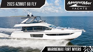 2023 Azimut 68 Fly  Now Available at MarineMax Fort Myers  Luxury and Elegance on the Water [upl. by Curtice740]