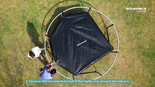 How to set up SONGMICS trampoline STR10BK [upl. by Fiske]