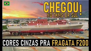 CORES CINZAS para a FRAGATA TAMANDARÉCHEGOU a HORA FABMARINHAEXÉRCITO [upl. by Kaliski]