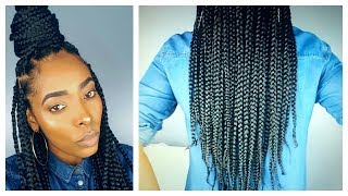 HOW TO BOX BRAIDS TRESSES AFRICAINES FACILES RAPIDES ET SANS DOULEUR [upl. by Absa946]