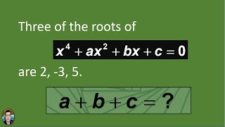 Vietas Formula a simple example [upl. by Ynnoj39]