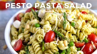 Quick and Easy Pesto Pasta Salad [upl. by Armmat801]