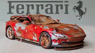 Restoration Abandoned Ferrari Roma SuperCar  with Customization [upl. by Eidderf]