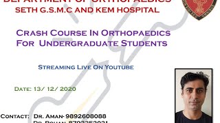 CRASH COURSE OF ORTHOPEDICS FOR FINAL YEAR MBBS STUDENTS PART3 [upl. by Pogah]