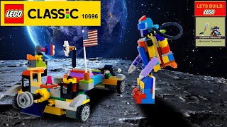 Lego 10696 Space Model 🚀🛸🛰 How to build 2024 Mission to the Moon MOC from LEGO CLASSIC 💰💲 Save money [upl. by Ecirahs]