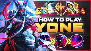 HOW TO PLAY YONE SEASON 14  NEW Build amp Runes  Season 14 Yone guide  League of Legends [upl. by Thgirw]