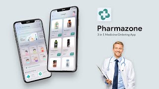 Online Medicine Ordering Android App  iOS App l 3 Apps l Pharmacy Store App l Flutter l Pharmazone [upl. by Schulman]