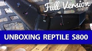 FULL VERSION 📦 UNBOXING Reptile S800 Sky Shadow EPO Flying Wing [upl. by Dressel363]