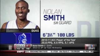 Portland Trail Blazers Draft Nolan Smith With the 21st Pick 2011 NBA Draft [upl. by Dehnel]