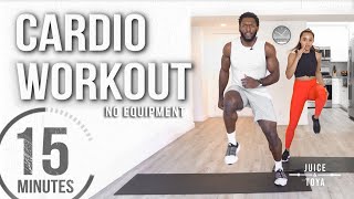 15 Minute Full Body Cardio Workout No Equipment [upl. by Ettedanreb]