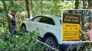 Wheels Locked for Off Road Adventure Cadillac Crashed Hwy Update [upl. by Tiebout]