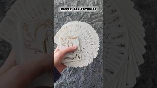 Riffle Fan Tutorial 😱 shorts cardistry rifflefan viralvideo [upl. by Atiekahs]