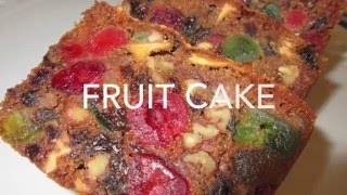 FRUIT CAKE  How to make FRUITCAKE Recipe [upl. by Leirza]