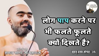 लोग पाप करने पर भी फलते फूलते क्यों दिखते है  वृहद् द्रव्य संग्रह कक्षा 11102024 [upl. by Ginelle]