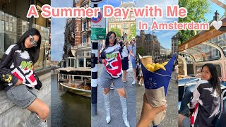 VLOG  A Day in My life in Amsterdam  نهار معايا فأمستردام shopping 🛍️  boat tour 🛥️ [upl. by Bev129]