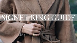 Complete Signet Ring Guide amp My Own Ring [upl. by Niltac]