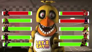 SFM FNaF Top 5 FNAF vs FIGHT Animations WITH Healthbars Jun 2024 [upl. by Nytsrik]