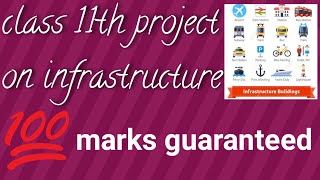 Economic Project file of class 11th on infrastructure [upl. by Head550]