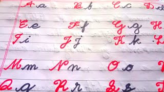 Cursive writing a to z l Cursive abcd l Cursive letters abcd l Cursive handwriting practice abcd abc [upl. by Wendel]