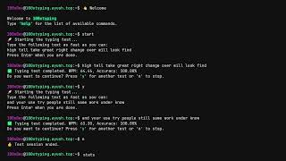 100xTyping  A Minimal CLIThemed Typing Test  Type 150 WPM [upl. by Geraldine]