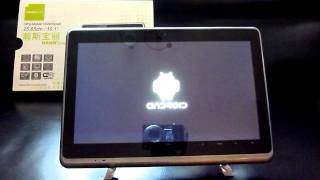 Booting HANNSpad SN10T2 Android Tablet part2 BESTMID [upl. by Ylrbmik]