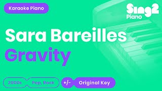 Sara Bareilles  Gravity Karaoke Piano [upl. by Anikes477]