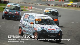 Szymon Jabłoński po 3 rundzie Oponeo MPRC 2019 [upl. by Aara379]