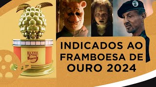 PIORES DO ANO  OS INDICADOS AO FRAMBOESA DE OURO 2024 [upl. by Giacopo]