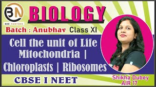 CELL THE UNIT OF LIFEMITOCHONDRIA CHLOROPLASTS RIBOSOMES CLASS XI BIOLOGY NEET 2025 [upl. by Oswal]