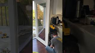 Installing the French door after so many days of repairing hardwork endurance doorrepair [upl. by Misti778]